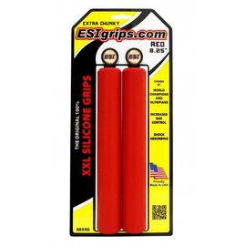Грипсы велосипедные ESI Extra Chunky XXL 8,25", красный, 82XRD, изображение  - НаВелосипеде.рф