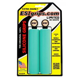Грипсы велосипедные ESI Extra Chunky, Seafoam, голубой, XLCLM-SF, изображение  - НаВелосипеде.рф