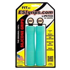 Грипсы велосипедные ESI Fit XC, Seafoam, голубой, FTXLM-SF, изображение  - НаВелосипеде.рф
