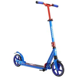 Самокат Malamut BLUE 200, матовый, складной, двухколёсный,взрослый, ,сине-красный 2018, изображение  - НаВелосипеде.рф