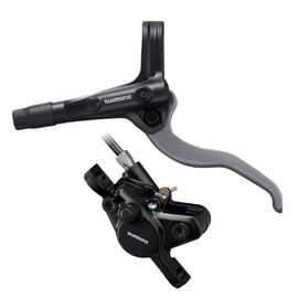 Тормоз Shimano MT400 дисковый, передний BR, левый BL, полимерные колодки, 1000 мм, EMT400KLFPRA100, изображение  - НаВелосипеде.рф