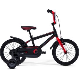 Детский велосипед Merida Dino 16" 2019, Вариант УТ-00124030: Рама: один размер (Рост: 98-110 см), Цвет: черный/красный, изображение  - НаВелосипеде.рф
