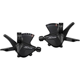 Шифтер Shimano Altus M2000, левый/правый, 3x9 скорости, черный, ESLM2000PA3, изображение  - НаВелосипеде.рф