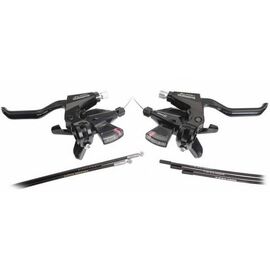 Шифтер велосипедный с тормозной ручкой Shimano Altus M310, левый/правый, 3x8 скорости, ESTM3102PTA3S, изображение  - НаВелосипеде.рф