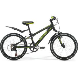 Детский велосипед Merida Matts Boy 20" 2019, Вариант УТ-00124036: Рама: один размер (Рост: 110-135 см), Цвет: черный-зеленый, изображение  - НаВелосипеде.рф