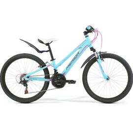 Подростковый велосипед Merida Matts Girl 24" 2019, Вариант УТ-00124041: Рама: один размер (Рост: 135-150 см), Цвет: Blue/Pink/Grey, изображение  - НаВелосипеде.рф