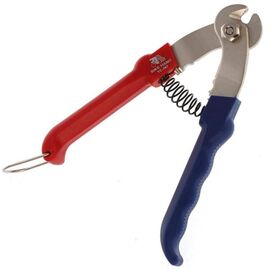 Ножницы BIKEHAND YC-767 для тросика и рубашек, антискользящие ручки, цвет сине-красный, 6-140767, изображение  - НаВелосипеде.рф