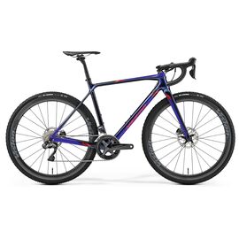 Шоссейный велосипед Merida Mission CX 8000-E, 28" 2019, Вариант УТ-00110097: Рама: M (Рост: 170-175 см), Цвет: синий/красный, изображение  - НаВелосипеде.рф