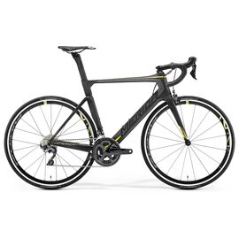 Шоссейный велосипед Merida Reacto 6000 28" 2019, Вариант УТ-00110127: Рама: L 56cm (Рост: 175-180 см), Цвет: MattCarbonUD/Yellow, изображение  - НаВелосипеде.рф