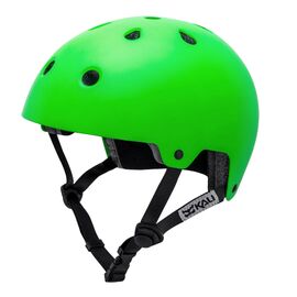Шлем велосипедный KALI BMX/FREESTYLE MAHA Mat Hi Viz Grn, ярко-зеленый матовый 2019, 02-191275, Вариант УТ-00128890: Размер: 48-54см, изображение  - НаВелосипеде.рф