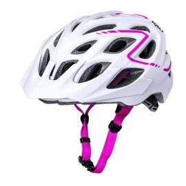 Шлем велосипедный KALI TRAIL/MTB CHAKRA PLUS, матовый бело-розовый 2019, 02-192160, Вариант УТ-00128891: Размер: 54-58 см, изображение  - НаВелосипеде.рф