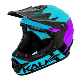Шлем велосипедный подростковый KALI Full Face DOWNHILL/BMX ZOKA Gls, сине-черный 2019, 02-619323, Вариант УТ-00128948: Размер: 52-53 см, изображение  - НаВелосипеде.рф