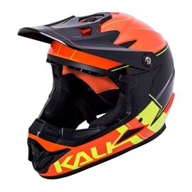 Шлем велосипедный подростковый KALI Full Face DOWNHILL/BMX ZOKA, черно-оранжевый 2019, 02-619343, Вариант УТ-00128956: Размер: 52-53 см, изображение  - НаВелосипеде.рф