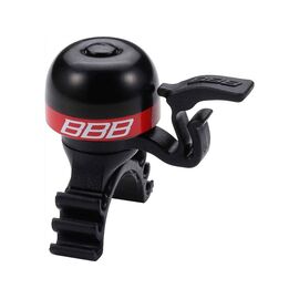 Звонок велосипедный BBB MiniFit, черный/красный, BBB-16, изображение  - НаВелосипеде.рф