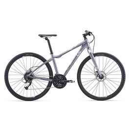 Гибридный женский велосипед Giant Rove Disc Lite 28", 2016, Вариант УТ-00061599: Рама: M (Рост: 168 - 182 см), Цвет: серебро, изображение  - НаВелосипеде.рф