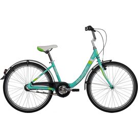 Подростковый велосипед KELLYS Maggie 24" 2018, Вариант УТ-00076082: Рама: 355 мм (Рост: 130 - 140 см), Цвет: бирюзовый, изображение  - НаВелосипеде.рф