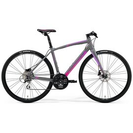 Шоссейный велосипед Merida Speeder 100-Juliet 2019, Вариант УТ-00110399: Рама: S 50cm (Рост: 155-165 см), Цвет: MattGrey/Pink/Purple, изображение  - НаВелосипеде.рф