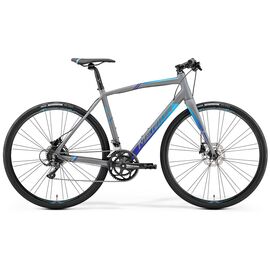 Шоссейный велосипед Merida Speeder 200, 2019, Вариант УТ-00121050: Рама: L 56cm (Рост: 175-180 см), Цвет: MattGrey/Blue, изображение  - НаВелосипеде.рф
