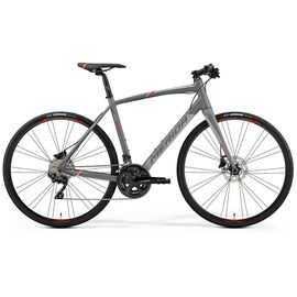 Шоссейный велосипед Merida Speeder 400, 2019, Вариант УТ-00124085: Рама: L 56cm (Рост: 175-180 см), Цвет: MattGrey/Red, изображение  - НаВелосипеде.рф