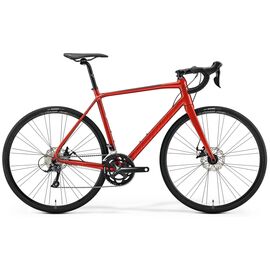 Шоссейный велосипед Merida Scultura Disc 200, 2019, Вариант УТ-00117703: Рама: L 56cm (Рост: 175-180 см), Цвет: Red/Black, изображение  - НаВелосипеде.рф