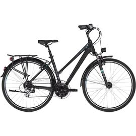 Городской женский велосипед KELLYS Cristy 40 28" 2018, Вариант УТ-00098473: Рама: 460 мм (Рост: 155 - 165 cm), Цвет: черный , изображение  - НаВелосипеде.рф