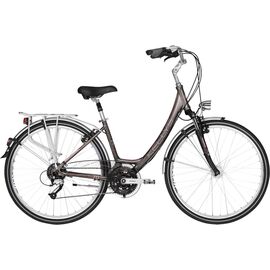 Городской женский велосипед KELLYS Avenue 70 28" 2018, Вариант УТ-00076145: Рама: 430 мм (Рост: 150-155 см), Цвет: коричневый, изображение  - НаВелосипеде.рф