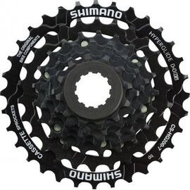 Кассета Shimano CS-HG200, для трансмиссии 7 скоростей, звезды 12-32, ECSHG2007232T, изображение  - НаВелосипеде.рф
