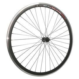 Колесо велосипедное 20" переднее, обод двойной алюминий, втулка стальная, гайка, черная, изображение  - НаВелосипеде.рф