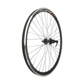 Колесо велосипедное 24" заднее, обод двойной алюминиевый, под кассету 8-9 скоростей, черный, изображение  - НаВелосипеде.рф