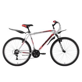 Горный велосипед Challenger Agent 26" 2016, Вариант УТ-00130034: Рама: 18" (Рост: 1,67 — 1,78 м), Цвет: серебристо-красный, изображение  - НаВелосипеде.рф
