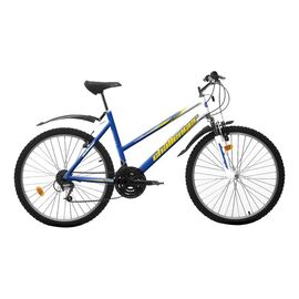 Горный женский велосипед Challenger Alpina Lux 26" 2017, Вариант УТ-00130072: Рама: 16" (Рост: 1,50 — 1,65 м), Цвет: бело-синий, изображение  - НаВелосипеде.рф
