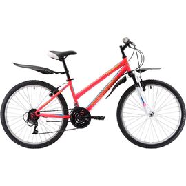 Подростковый велосипед Challenger Cosmic Girl 24" 2018, Вариант УТ-00130076: Рост: 126-155 см, Цвет: розовый/оранжевый/белый, изображение  - НаВелосипеде.рф