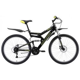 Двухподвесный велосипед Challenger Genesis Lux FS 26 D 26" 2019, Вариант УТ-00130152: Рама: 16" (Рост: 1,50 — 1,65 м), Цвет: чёрный/зелёный/серый , изображение  - НаВелосипеде.рф