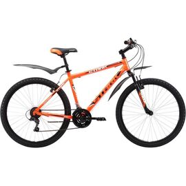 Горный велосипед Stark Outpost 26.1 V 26" 2017, Вариант УТ-00130169: Рама: 18'' (Рост: 1,67 — 1,78 м), Цвет: оранжево-черный , изображение  - НаВелосипеде.рф