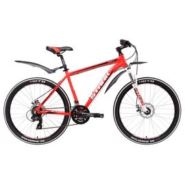 Двухподвесный велосипед Stark Router 26.2 D 26" 2017, Вариант УТ-00130173: Рама: 18'' (Рост: 1,67 — 1,78 м), Цвет: красно-белый , изображение  - НаВелосипеде.рф