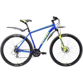 Горный велосипед Stark Router 29.3 D 29" 2017, Вариант УТ-00130175: Рама: 18'' (Рост: 1,67 — 1,78 м), Цвет: сине-желтый, изображение  - НаВелосипеде.рф