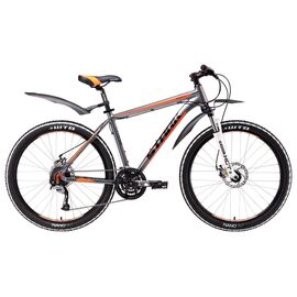Горный велосипед Stark Tactic 26.5 D 26" 2017, Вариант УТ-00130183: Рама: 16" (Рост: 1,50 — 1,65 м), Цвет: серо-оранжевый, изображение  - НаВелосипеде.рф