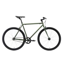 Шоссейный велосипед Black One Urban 700 28" 2019, Вариант УТ-00130194: Рама: 19" (Рост: 1,72 — 1,80 м), Цвет: зелёный/чёрный, изображение  - НаВелосипеде.рф