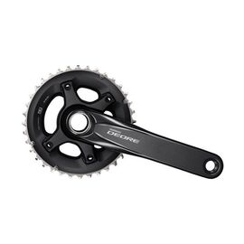 Система шатунов велосипедная SHIMANO Deore M6000-B2, 175 мм, 36/26T, без каретки, CL+3мм, черный, EFCM6000BEX66X, изображение  - НаВелосипеде.рф
