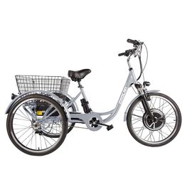 Велогибрид трицикл CROLAN 350W 22" 2019, Вариант УТ-00128619: Рама: one size, Цвет: белый , изображение  - НаВелосипеде.рф