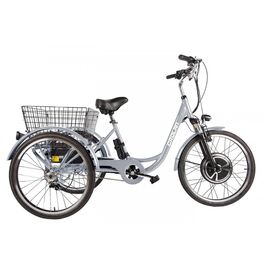 Велогибрид трицикл CROLAN 500W 24" 2019, Вариант УТ-00128620: Цвет: синий, изображение  - НаВелосипеде.рф