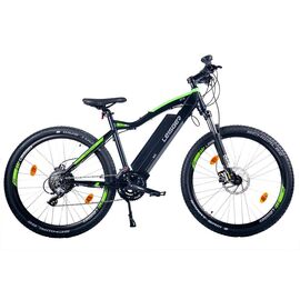 Велогибрид LEISGER MI5 27,5" 2019, Вариант УТ-00126429: Цвет: черно-зеленый , изображение  - НаВелосипеде.рф