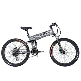 Велогибрид VOLTECO INTRO 26" 2019, Вариант УТ-00128628: Цвет: серый , изображение  - НаВелосипеде.рф