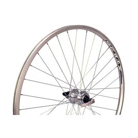 Колесо велосипедное STARK 27.5" MTB, заднее, двойной обод XTB-26, алюминиевый сплав, серебристый, изображение  - НаВелосипеде.рф