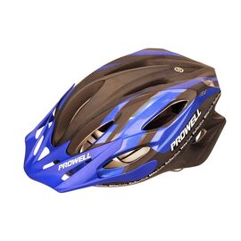 Велошлем PROWELL Phoenix, серия-XC PRO, сине-черный (silv-blu-bk), индивидуальная упаковка, F-55, Вариант УТ-00131414: Размер: L (59-65cm), изображение  - НаВелосипеде.рф