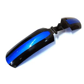 Крыло NANDUN 26",для фэтбайка, пластик, с крепежом, черно-синее, SP-151, изображение  - НаВелосипеде.рф