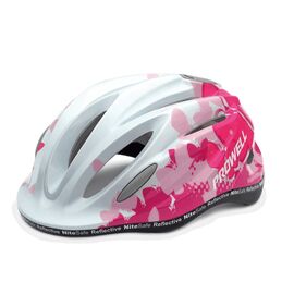 Велошлем детский PROWELL K-800 Spark, серия-KID PRO, бело-розовый, индивидуальная упаковка, Вариант УТ-00131424: Размер: S (52-58cm), изображение  - НаВелосипеде.рф