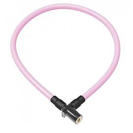 Велосипедный замок Onguard Lightweight Key Coil Cable Lock, стальной тросовый, на ключ, 1500 х 8мм, розовый, 8192, изображение  - НаВелосипеде.рф