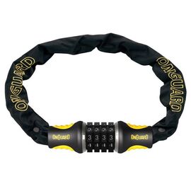 Велосипедный замок Onguard MASTIFF COMBO, цепь, кодовый, тканевая-оболочка, усиленная титаном, 1200 x 6мм, 8123, изображение  - НаВелосипеде.рф