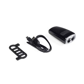 Мигалка велосипедная передняя Green Cycle, 200 люмен, 4 режима, USB, GLT-130, изображение  - НаВелосипеде.рф